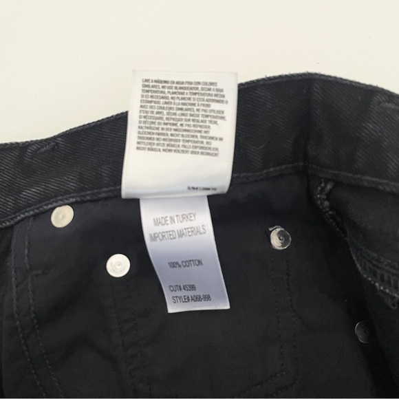 AGOLDE Quinn High Rise Black Denim Mini Skirt - Picture 10 of 10